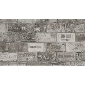 Wall street road signs